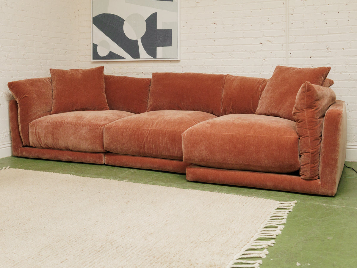 Hansel Modular Sofa in Amici Ginger