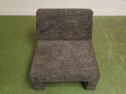 Mineral Grey Brown Blocky Chair