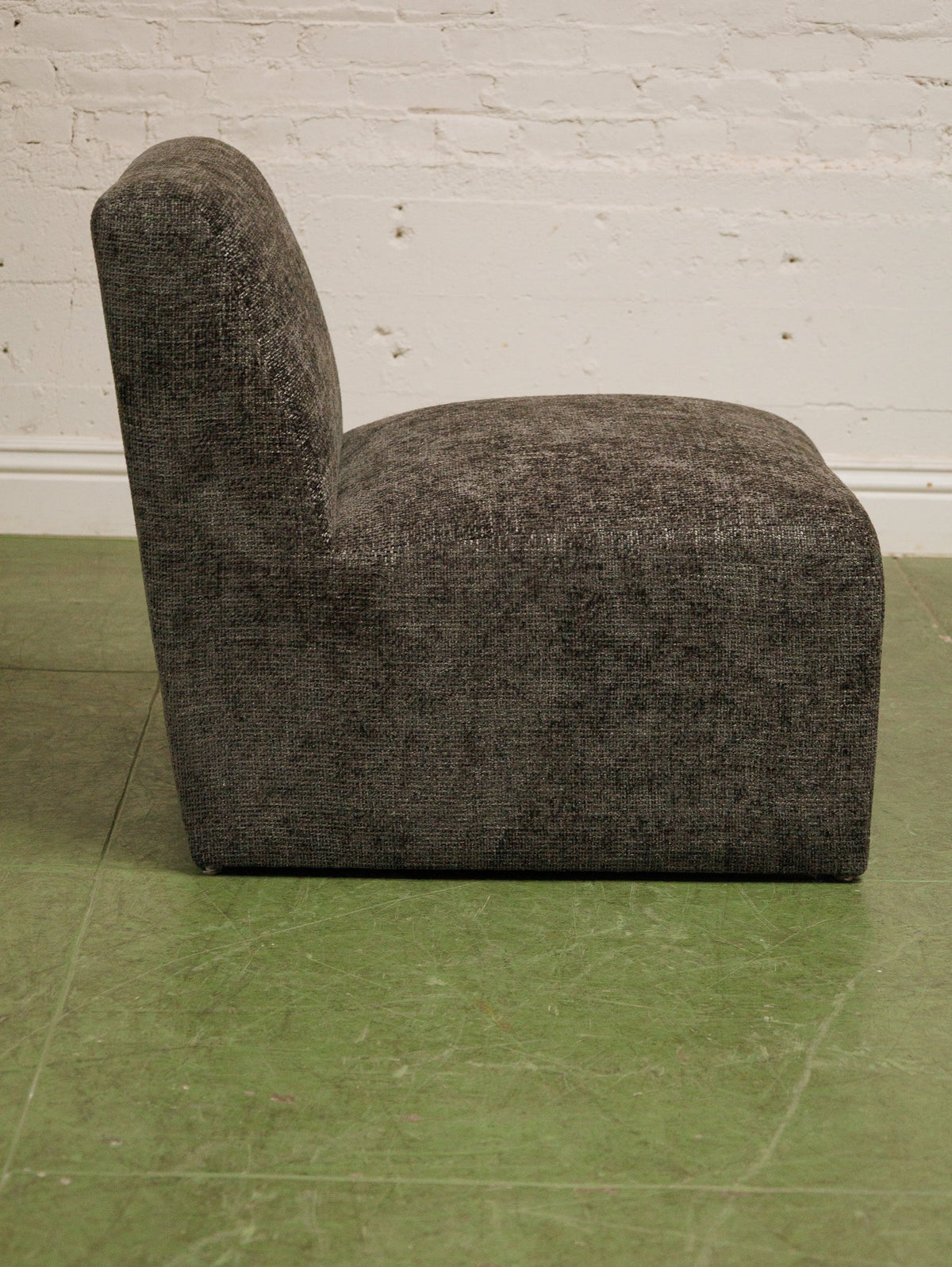 Mineral Grey Brown Blocky Chair