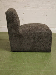 Mineral Grey Brown Blocky Chair