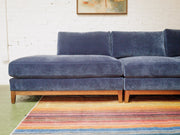 Lisette 4 Piece Sectional Amici indigo