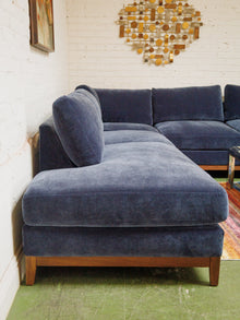 Lisette 4 Piece Sectional Amici indigo