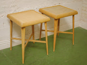 Blonde Tall End Table