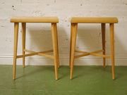 Blonde Tall End Table
