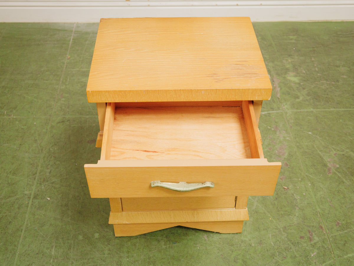 Pair of Vintage Mid-Century Cabinet Nightstands