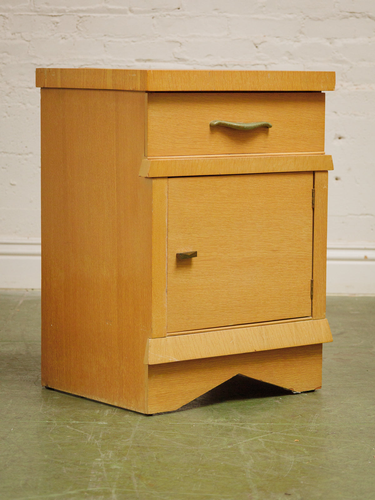 Pair of Vintage Mid-Century Cabinet Nightstands