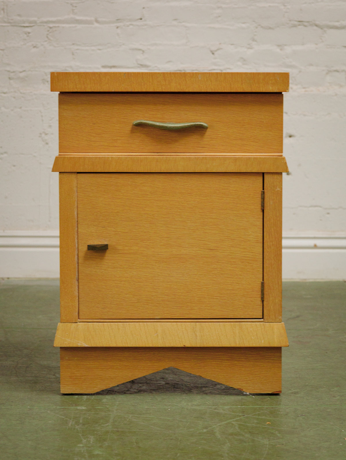 Pair of Vintage Mid-Century Cabinet Nightstands