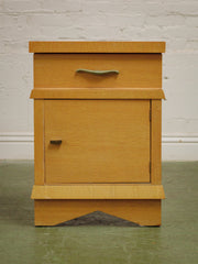 Pair of Vintage Mid-Century Cabinet Nightstands