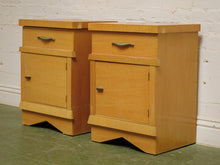 Pair of Vintage Mid-Century Cabinet Nightstands