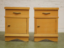 Pair of Vintage Mid-Century Cabinet Nightstands