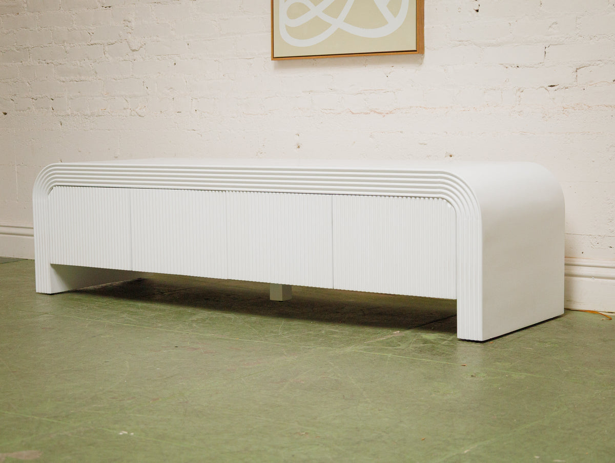 White Waterfall Credenza
