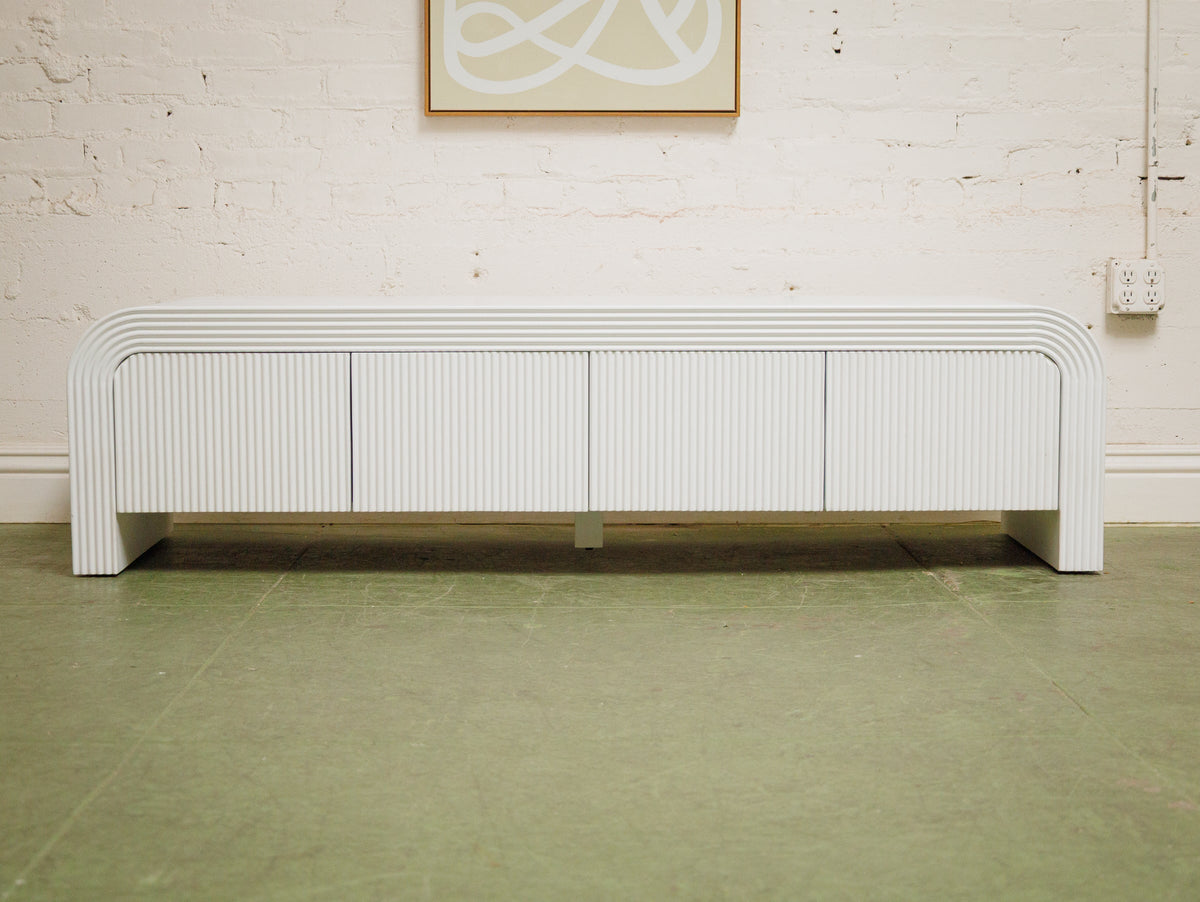 White Waterfall Credenza