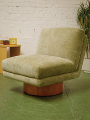 Space age Green Swivel Chair