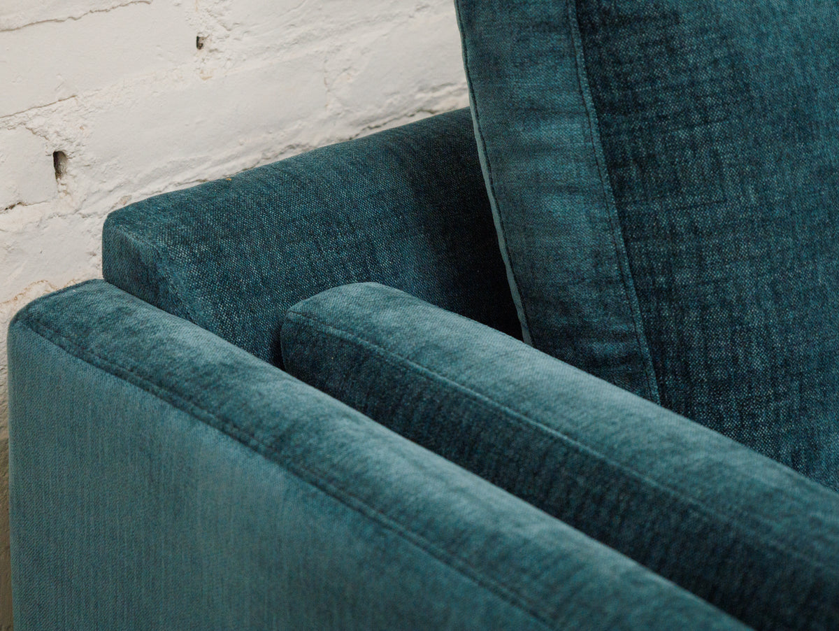 Lisette Sofa with Chaise in Napa Teal