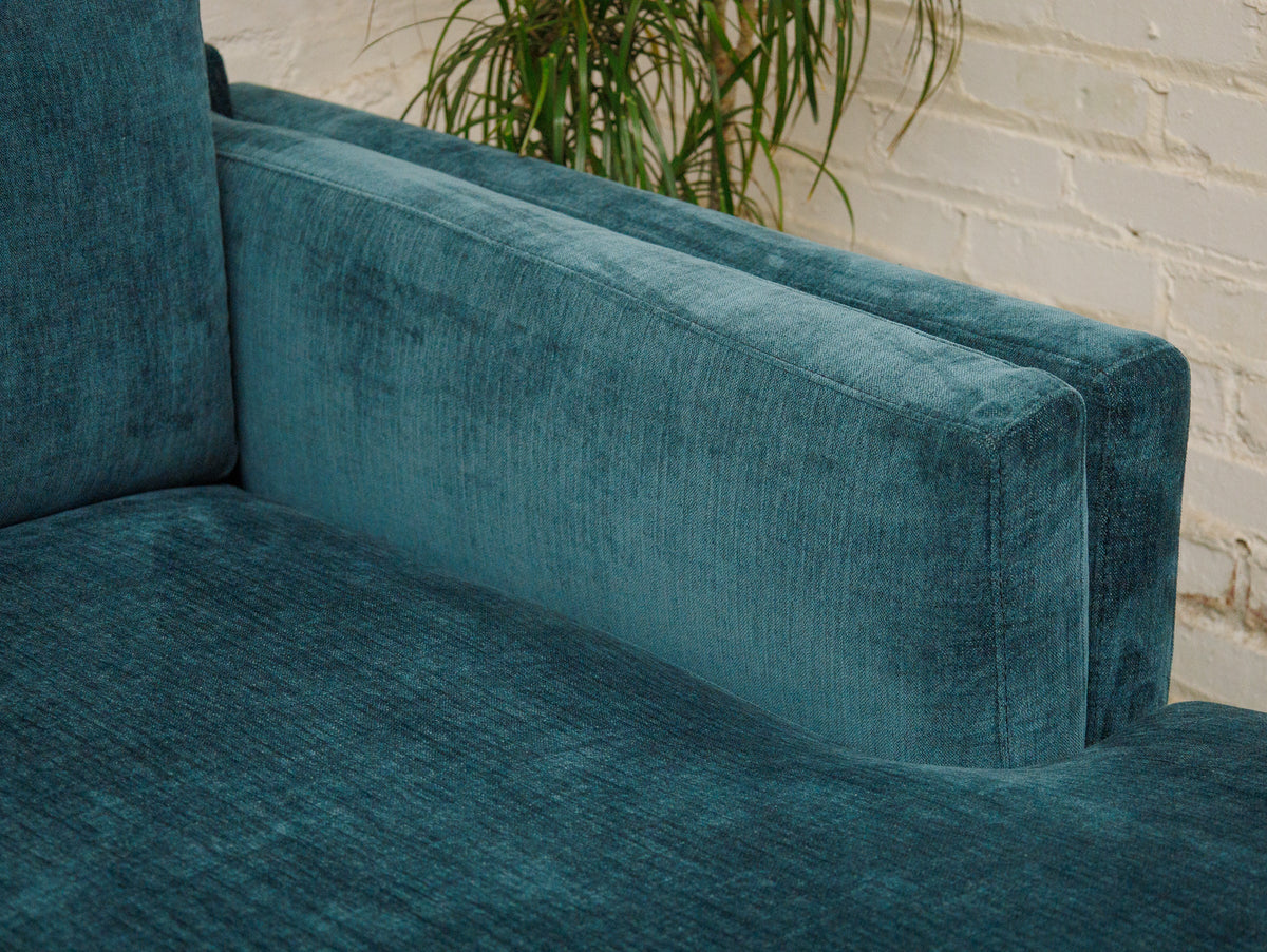 Lisette Sofa with Chaise in Napa Teal