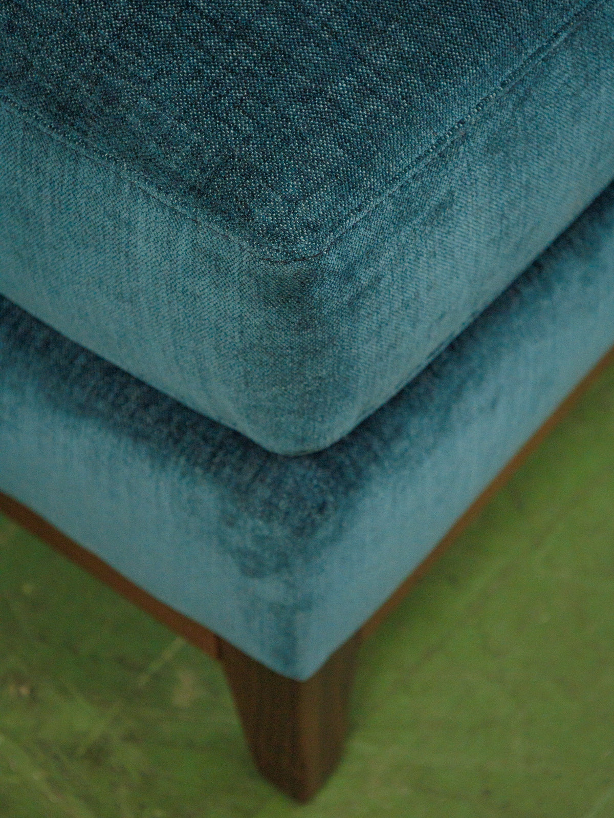 Lisette Sofa with Chaise in Napa Teal