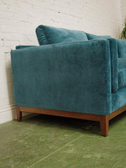 Lisette Sofa with Chaise in Napa Teal