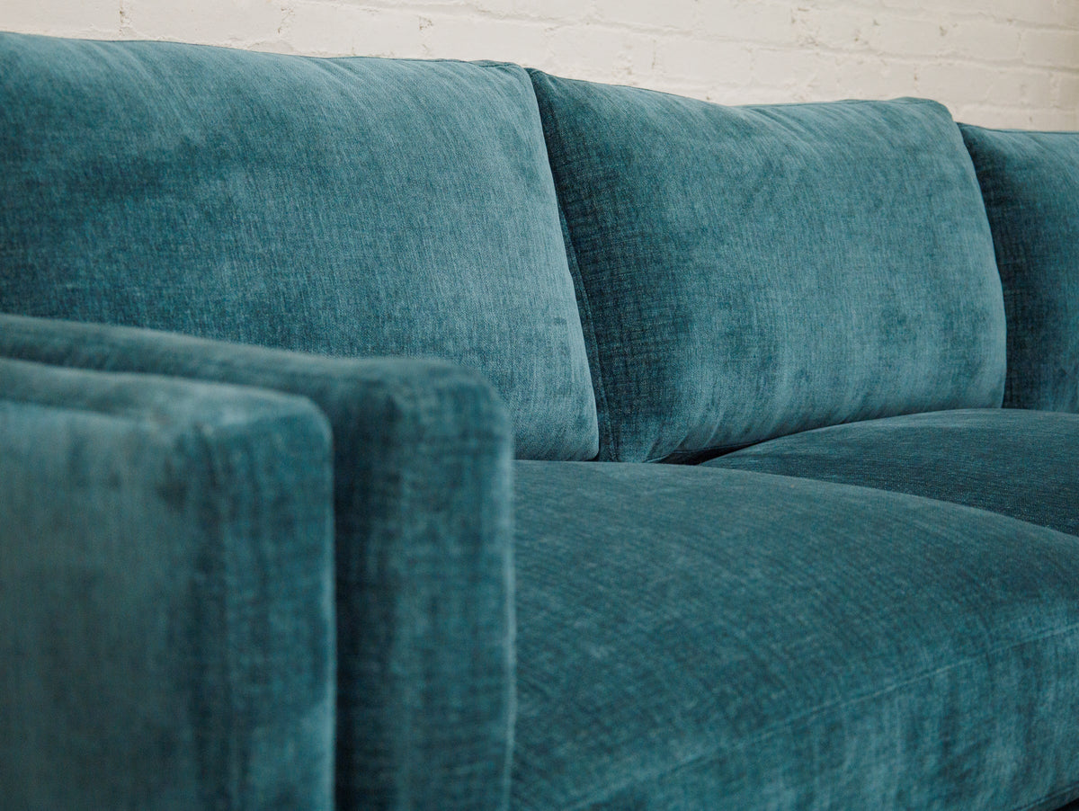 Lisette Sofa with Chaise in Napa Teal