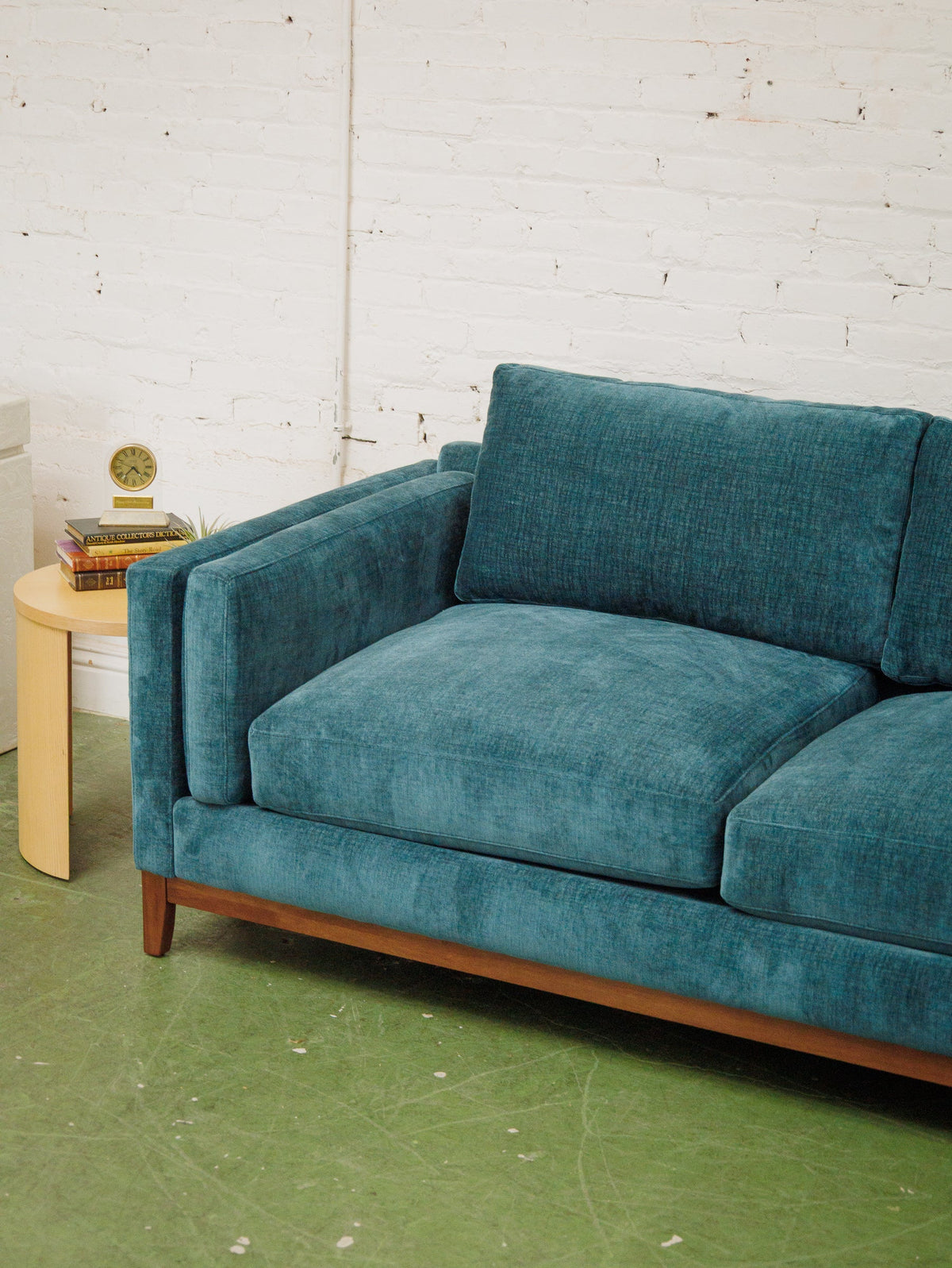 Lisette Sofa with Chaise in Napa Teal