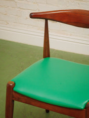 Scandi Dining Chair in Kelly Green