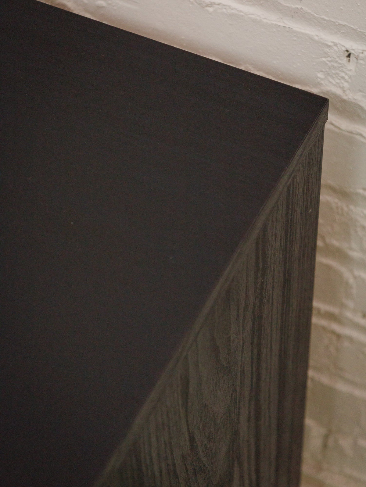 Black and Rattan Credenza
