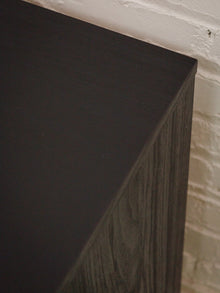 Black and Rattan Credenza