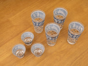 Cera Glass Etruscan Frieze glasses