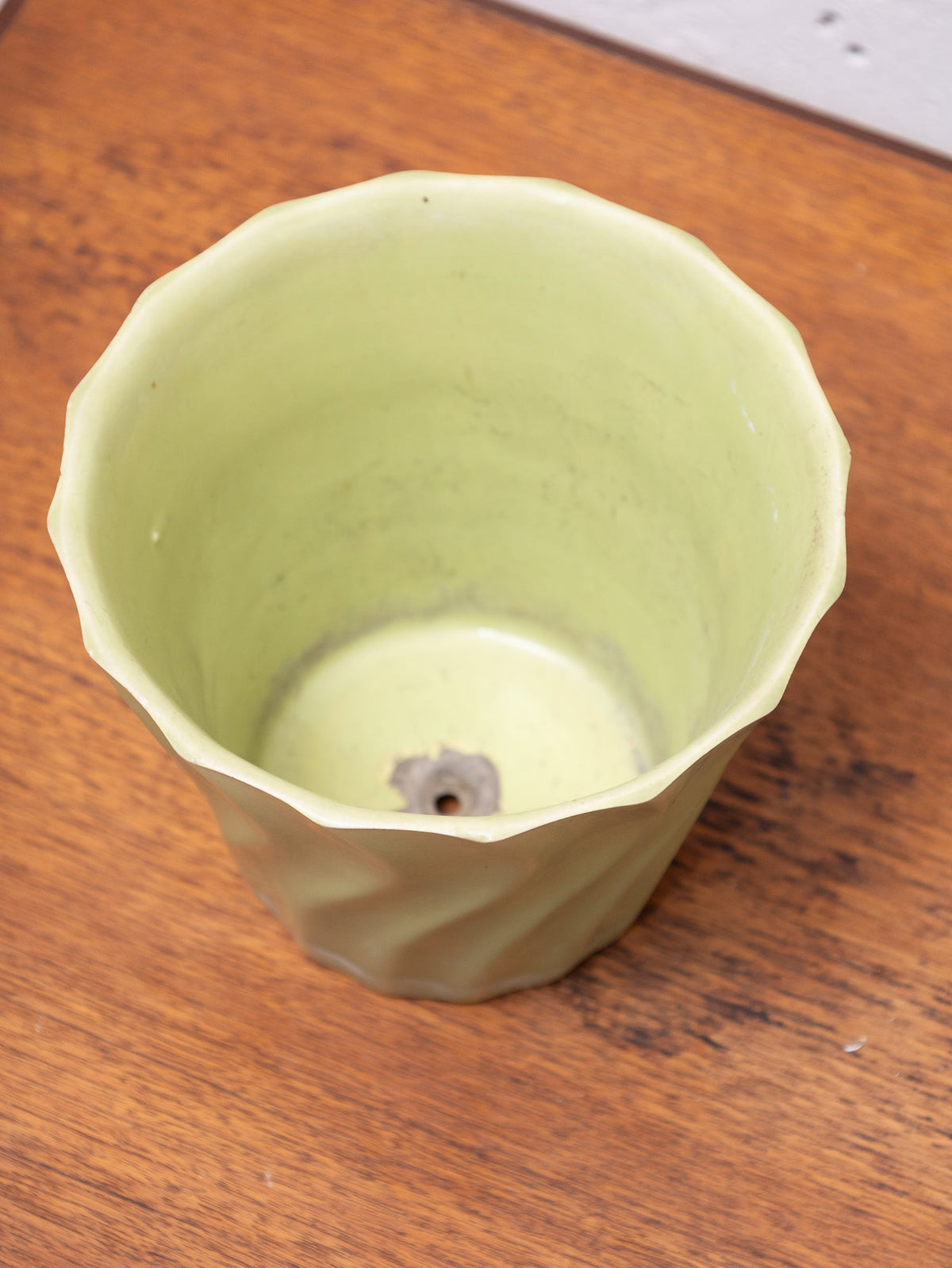 California Modern Vintage Green Planter