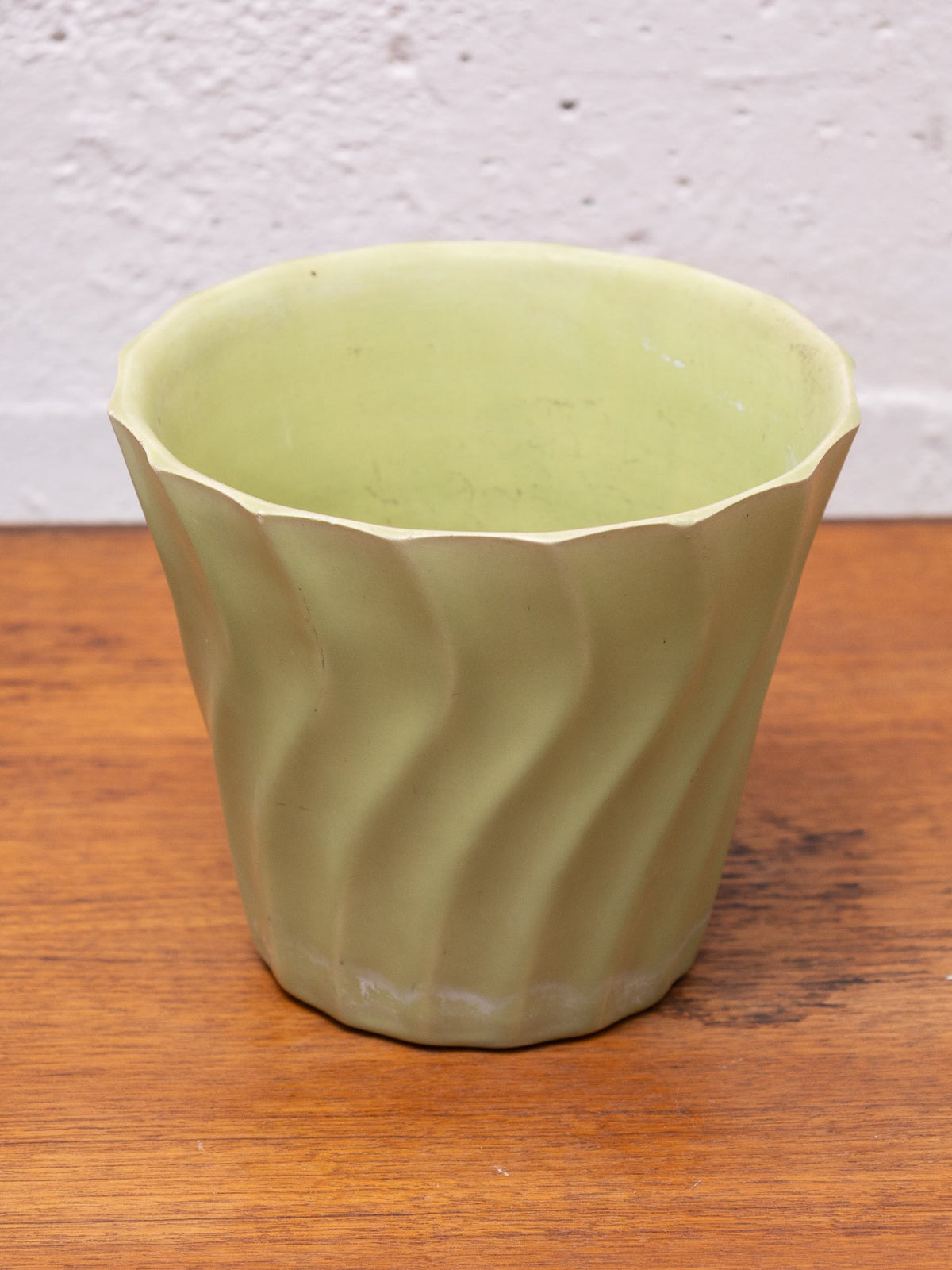 California Modern Vintage Green Planter